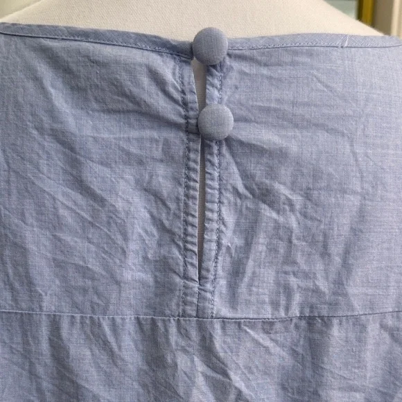 J. Crew Sky Blue Blouse with Ruffled Sleeves - Picture 5 of 12